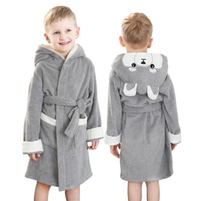 China Breathable Lightweight Animal Hooded 100% Cotton Terry Cloth Bathrobe for sale