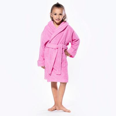 China 100% Cute Breathable Bathrobe Cotton Terry Towel Bathrobe For Children Multicolor Hooded Children Bathrobe for sale