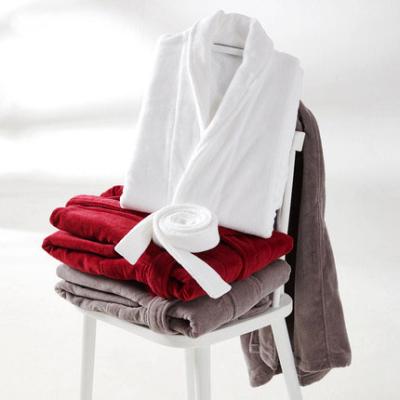 China Wholesale Hotel Breathable Five Star Bathrobe Luxury Cotton Bathrobe Set for sale