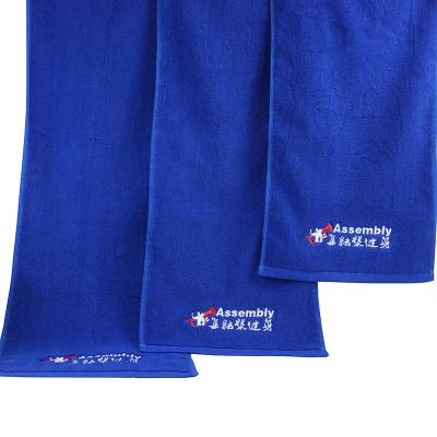 China 100 Size Hand Towel 30*80cm Size Cotton Gym Towel Blue Towel Custom Logo High Quality Custom Sports Towel Eco-Friendly Eco-Friendly for sale