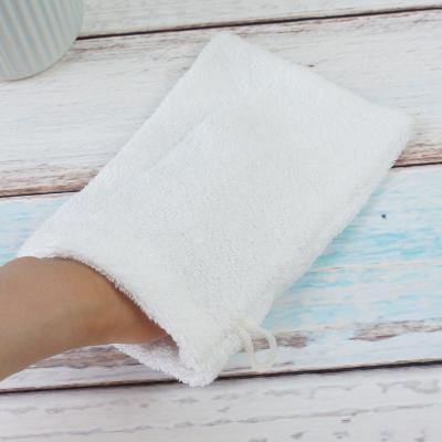 China Wholesale Eco-Friendly 16s Cotton 100% Cotton Makeup Remover Soft White Face Towel Small For Spa Gloves for sale