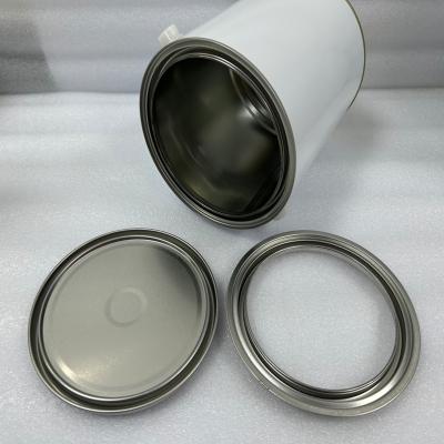 China 1Components Non Refillable For Gallon Paint Tin Cans Ring Bottom Lid Around 3Lpaint Tin Cans for sale