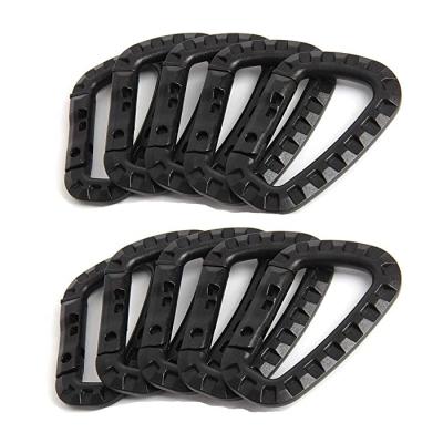 China Amazon Hotsales Carabiner Snap Climbing Plastic Rising Military Hook Clips Carabiner Plastic D-Ring Snap Lock for sale