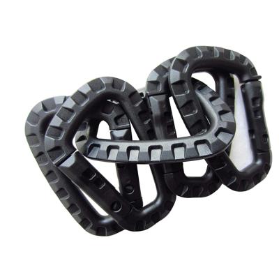 China General Industry Plastic Carabiner D Shaped Key Chain Snap Hook Clip Plastic Carabiner for sale