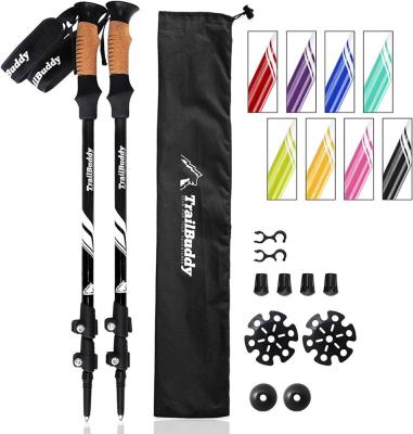 China 2019 Hot Sale 5 Sections EVA Lightweight Carbon Telescopic Foldable Trekking Pole for sale