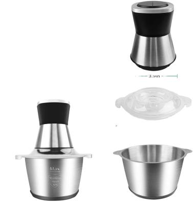 China 2021 Easy Operated Small Mini Stainless Steel Hand Manual Food Chopper Low Price High Efficiency Mini Chopper Electric Chopper for sale