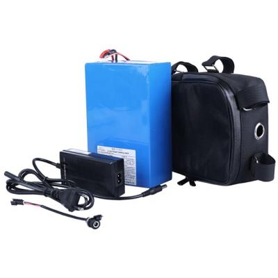 China Two Series 36V 720Wh Electric Bike Battery Pack 20Ah Samsung Lithium Battery Pack Electric Bicycle Battery With Bag For Mid Front Rear Hub Motor for sale