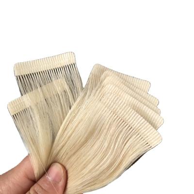 China High quality new-look silky straight company 4cmx0.8cm long invisible ombre hair wave remy hair tape in extensions for salons wholesaler for sale