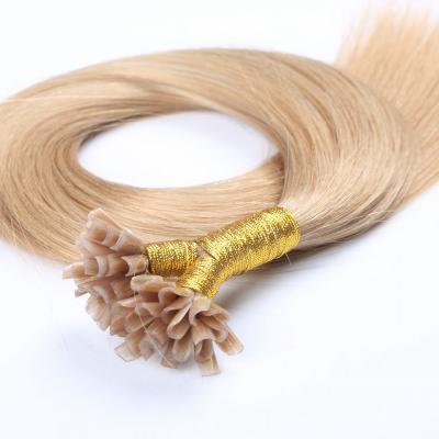 China Silky Straight Wave Prebonded Hair OEM Fusion Hair Extension Bundles Blonde Brown Light Black U Tip Hair Extension for sale