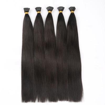 China Wholesale Alibaba Dropshipping Italian Keratin Hair Double Drawn Cuticle Aligned Silky Straight Wave I Tip 100 Virgin Brazilian Hair Extensions Hair for sale