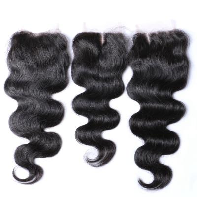 China Body Wave Aliexpress Dropshipping Free Part,Middle Part,Three Way Front Closure Virgin Brazilian Hair Body Wave Lace Closure for sale