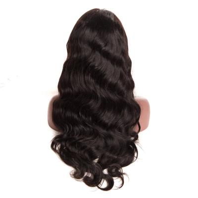 China Brazilian Natural Color130 Density Body Wave Virgin Hair Full Lace Human Hair Wigs for sale