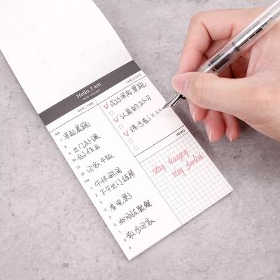 China Printed Printed To Do List Writing Custom Printed Various Promotional Page Good Quality One Per Day Sticky Notepad Adulting Notepad for sale