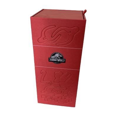 China Best Factory Price Recyclable Drawer Selling Gift Box In Red Color With Customized Logo for sale