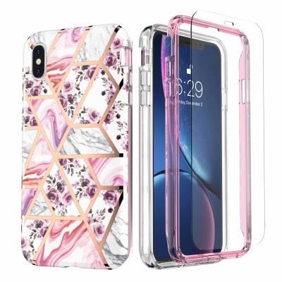 China Luxury 360 Anti-fall Shock Absorbing Phone Case For iPhone XS, For iPhone X Full Cover Protect Case for sale