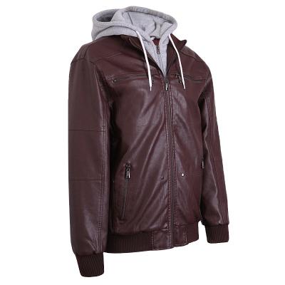 China Viable Wholesale Mens Waterproof Coat Winter Fashion Leather Men Leather Jackets for sale