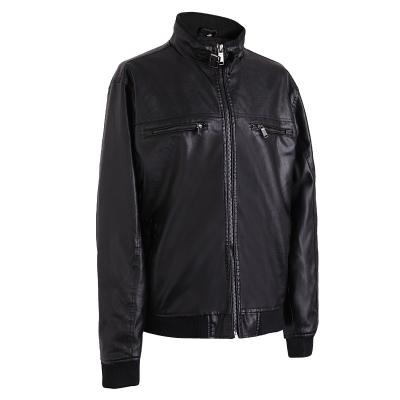 China Waterproof Leather Fabric Classic Look Fashionable Outdoor Casual Jackets Winter For Men for sale