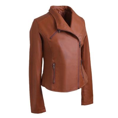 China 2021 new design viable women's fashion hot leather jacket women's best-selling for sale