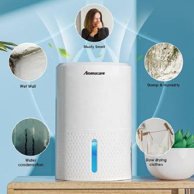 China Hotel Newest Product 900ml 9v Drying Machine Portable Mini Easy Home Dehumidifier With Removable Water Tank for sale