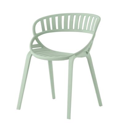 China Modern Original Round Plastic Outdoor Dining PP Chair Cafe Plastic Chair for sale