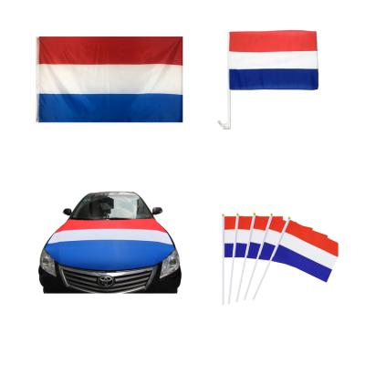 China Health Care Institute 100% Polyester Outdoor Cheering World Cup Soccer Events Dutch Flag for sale