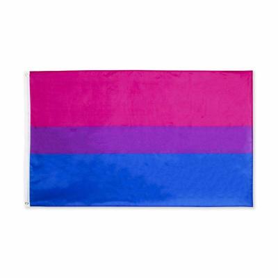 China Varies Polyester Good Quality Custom Print Bisexual Pride LGBT Bi Rainbow Banner 3x5Fts Flag for sale