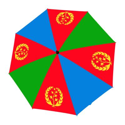 China FLY To Custom Design Big National Flag Event Printing Hot Selling Ethiopian Flag Umbrella for sale