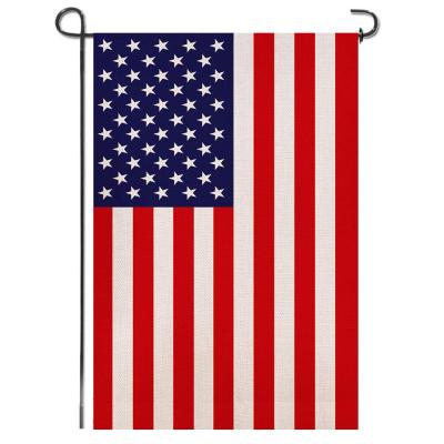 China Polyester Custom Design American National 100% Polyester Material Garden Flag 30x45 Cm for sale