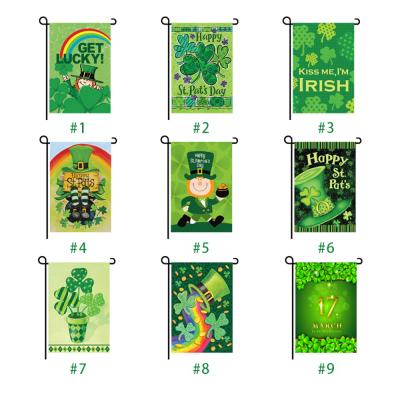 China Festerval Sublimation Custom Design Flag With Metal Poles High Quality Vivid Colors 30*45cm All Seasons And Holidays Garden Flag for sale