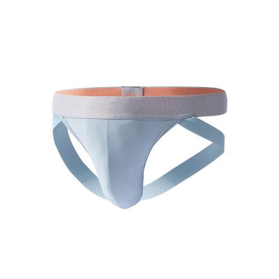 China Anti-Bacterial OEM Factory Custom Man Underwear Customized Logo Jockstrap Sexy Mens Underwear G-string Jockstrap For Men for sale