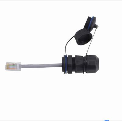 China Power rj 8p8c IP68 RJ45 Ethernet Connector Network Cable Nylon Waterproof Tester rj45 for sale