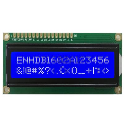 China Popular Size 80x36mm 16x2 LCD Screen Yellow / Blue / Black / White Character LCD With White Backlight 2.6 Inch for sale