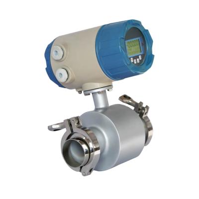 China Liquids Measurement OEM Backlit LCD Display Drinking Water Magnetic Flow Meter for sale