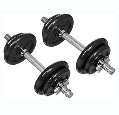 China Home Use 15 Kg 20KG Power Fitness Equipment Cast Iron Dumbbell Adjustable Dumbbell Set For Sale for sale