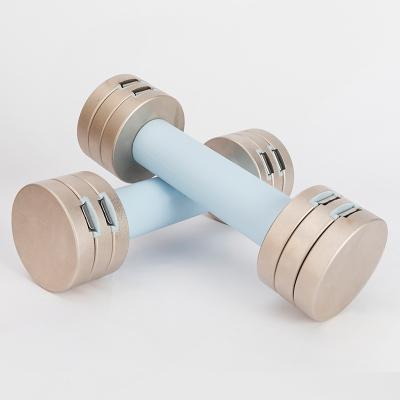 China New Wholesale Plated Mini Adjustable Fitness Dumbbell Dumbbell Set For Women for sale