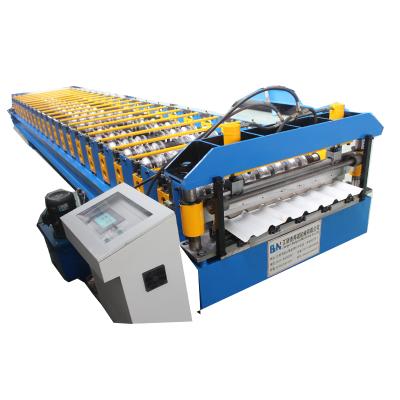 China Factory Roofing Galvanized Corrugated Steel Sheet Tile Making Machine Color Steel Roll Forming Machine for sale