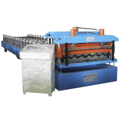 China Building Material Shops Double Layers Roll Forming Machine With High Quality Profile for sale