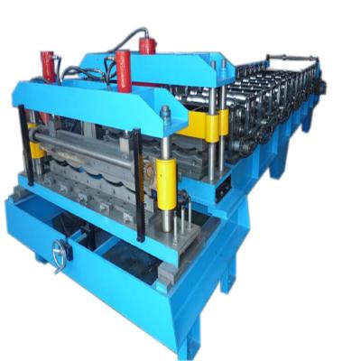 China Factory Automatic Roof Tile Making Machine Price , Double Layer Roll Forming Machine for sale