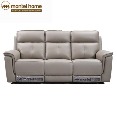 China China Foshan Furniture Rotating Sofa Chair Genuine Leather Sofa Loveseat 3 Seat Functional Recliner for sale