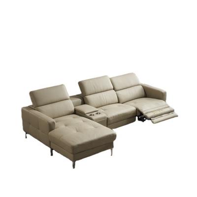 China Latest Storage Design Corner Sofa Set Modern Recliner Sofa Chair Bed Sofa L Form Bentgrass Chaise for sale