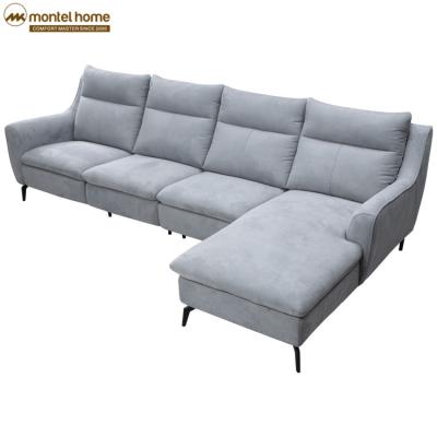 China (Size)Adjustable Fabric Sofa Bed L Corner Sofa Recliner Gray Sofa Set Sofacama Chaise Couch Montel Living Room Sectional Modern Shaped Home for sale