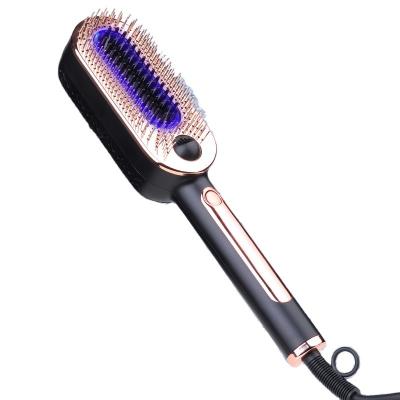 China Low Temperature Ice Comb Hair Styling Tool Salon One Step Negative Ions Hair Straightening Brush Cold Comb Hair Straightening Straightener Tool Cold Brush for sale