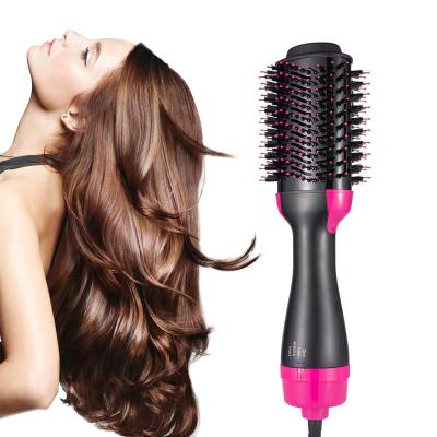 China 3 in 1 Airbrush Hot Salon Styling Hair Dryer Airbrush Hot Brush with Negative Ions for Curling and Straightening for sale