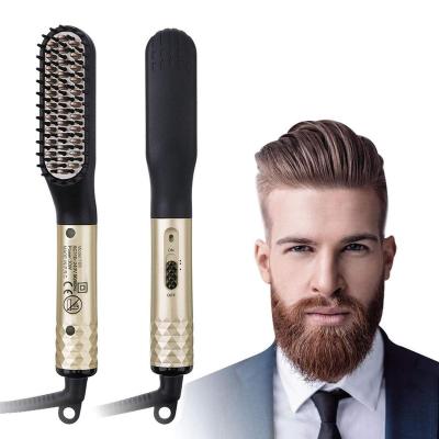 China Safety Hot Sale Mens Electric Hair Comb Straightener &beard Straightener For Home Use for sale