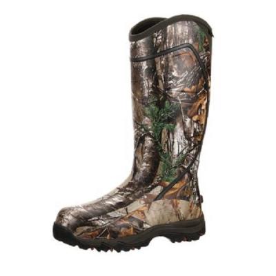 China Waterproof Durable Insulated Rubber Boots Men's Camouflage Neoprene Knee Outdoor Boots For Hunting for sale