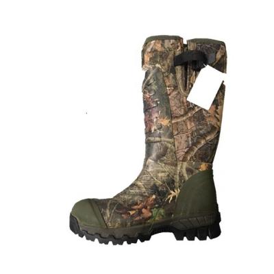 China Rubber Boots Mens Army Camouflage Waterproof Neoprene Outdoor Rubber Boots With Your Logo For Hunting for sale