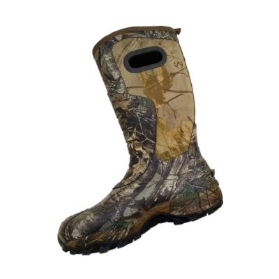 China Rubber Boots Camouflage Waterproof Insulated Neoprene Rubber Hunting Boots For Men for sale