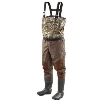 China 100% Waterproof Waterproof Camouflage Breathable Chest Wader With Rubber Boots For Hunting for sale