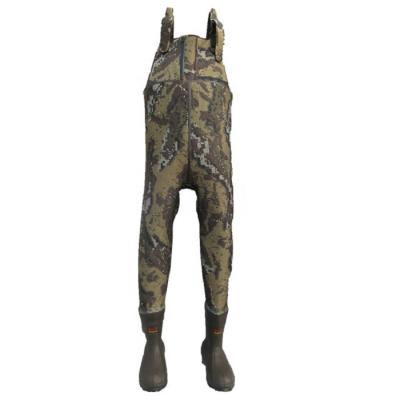 China 4mm Camouflage Neoprene Fabric Waterproof Neoprene Chest Wader Suit For Hunting for sale