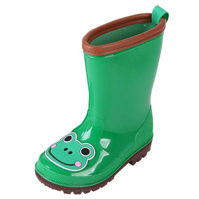 China New Norty Raincoat Toddlers/Little/Big Kids Boys Girls Waterproof Rain Boots Toddler Lime Rubber Farm Animals for sale